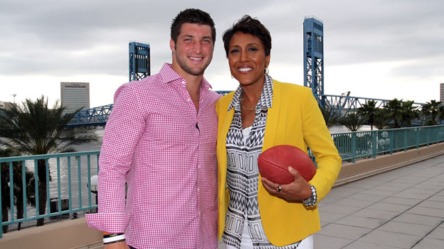 PHOTO: Tim Tebow talked to "Good Morning America" co-anchor Robin Roberts about faith, family and football.