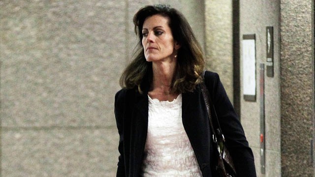 PHOTO: Amy Senser arrives at the courthouse April 30, 2012, in Minneapolis where she is expected to testify in her criminal vehicular homicide trial.