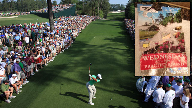 PHOTO: Golf fan Russ Berkman found his Augusta Masters Practice Round tickets destroyed by his Swiss mountain dog, Sierra.
