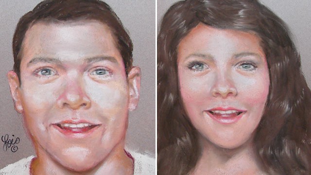 PHOTO: The Harris County Sheriff's Office has released these composite sketches of what the parents of an abandoned newborn may look like. "Baby Chloe" was discovered, Feb. 19, 2013, in Houston, Tex.