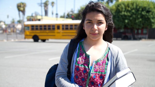 PHOTO: Los Angeles 10th grader Alfa Lopez, is in an innovative program to help her succeed and become the first in her family to go to college.