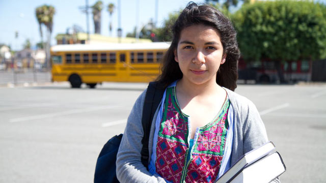 PHOTO: Los Angeles 10th grader Alfa Lopez, is in an innovative program to help her succeed and become the first in her family to go to college.