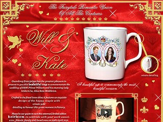 PHOTO: A screen shot of a "Royal Union" mug for sale, featuring the wrong prince.