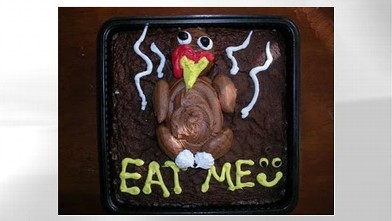 PHOTO: A Thanksgiving cake catastrophe is shown here from CakeWrecks.com.