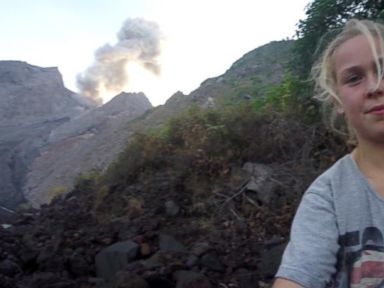 11-Year-Old Volcano Hunter Fearlessly Faces Molten Lava