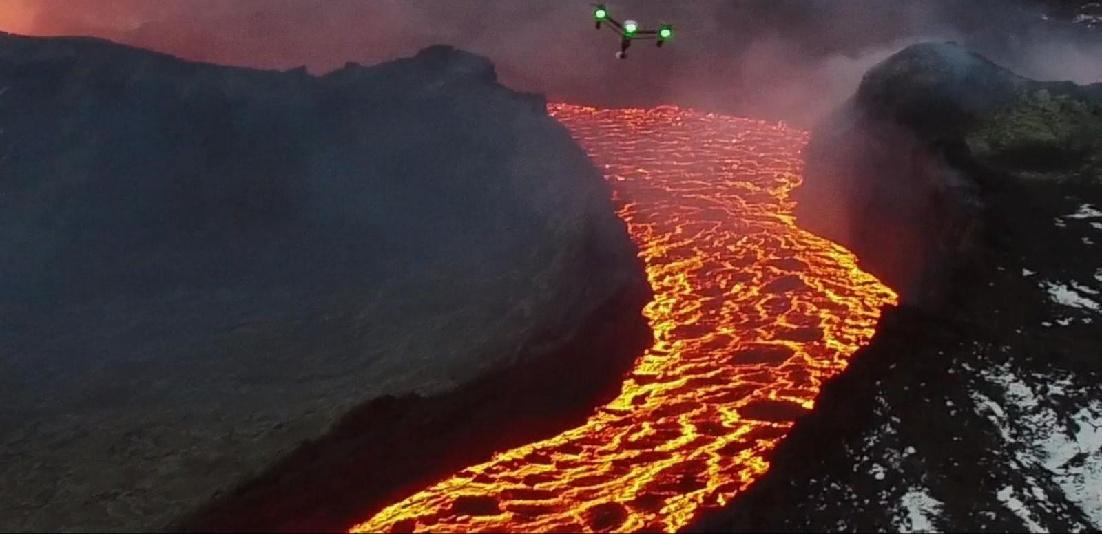 most recent volcano eruption video