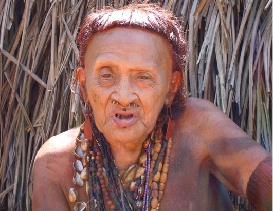 The oldest remaining member of the Akuntsu.