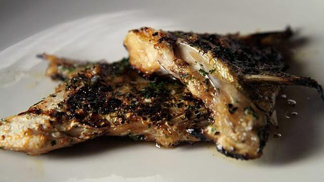 PHOTO: Grilled Loup de mer kama.