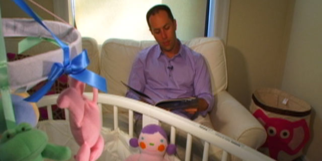 PHOTO: Adam Mansbach, author of the popular just-for-parents bedtime story, "Go the F--- to Sleep," reads his book on "Nightline."