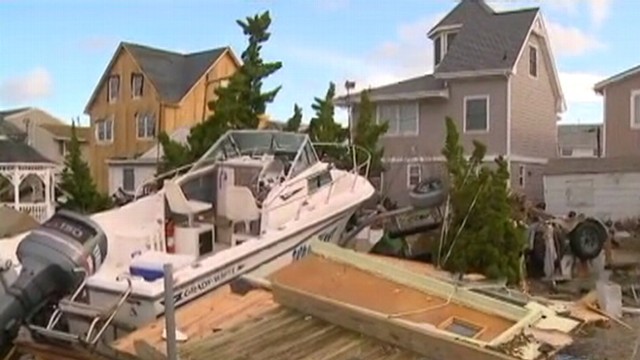 Superstorm Sandy Wrecks Gas Lines in NJ