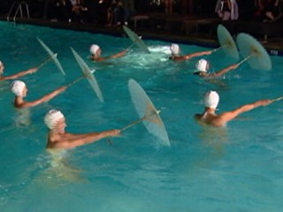 Watch: Glamorous Synchronized Swimmers Make Big Hollywood Splash