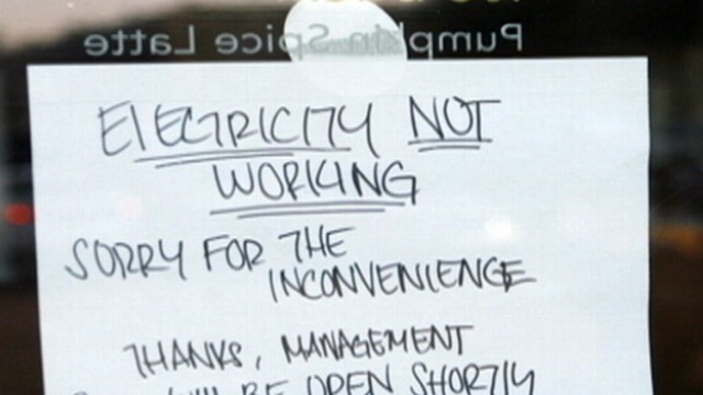 Power Out in West, Flooding in East