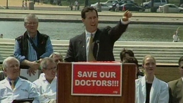 VIDEO: ABCs McFadden confronts Sen. Rick Santorum on wifes medical lawsuit.
