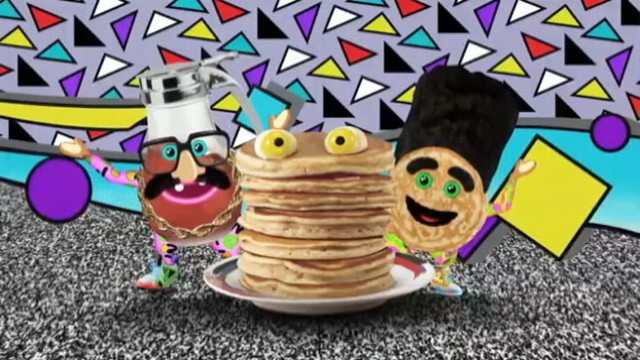 VIDEO: Yo Gabba Gabbas Bizmarkee shares a taste of his new song, "Pancakes and Syrup."