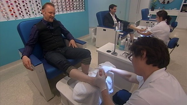VIDEO: ABCs John Berman gets a pedicure with director of movie about male grooming.