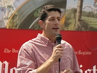 Watch: Paul Ryan Heckled in Campaign Trail Debut