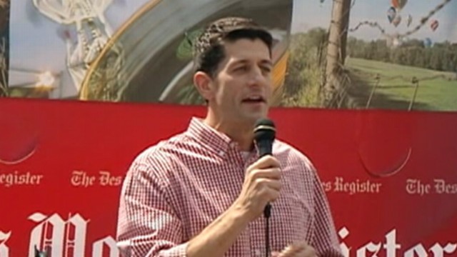 Paul Ryan Heckled in Campaign Trail Debut
