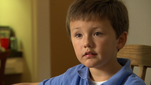 William Oakley, 6, is the grandson of Dr. Robert Grossman who worked on JFK after he was shot.