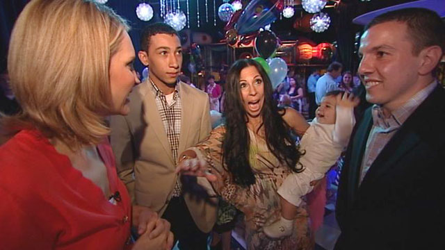 PHOTO: More and more ordinary parents are throwing expensive birthday parties for their children. This is a scene from a party thrown by Lisa Augustine and Joe Martino for their one-year-old son, Jojo.