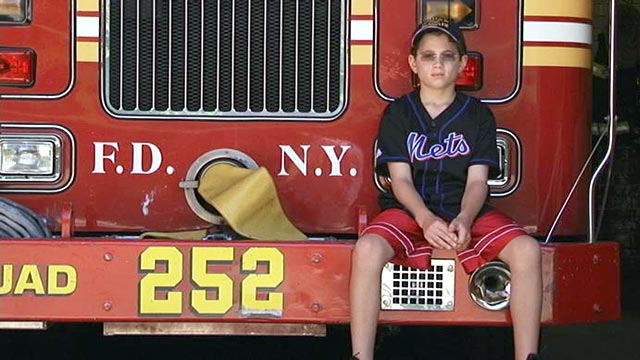PHOTO: Now almost 10 years old, family members say Patrick Lyons bears an eerie resemblance to his late father, a NY firefighter who died on 9/11.