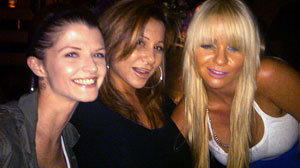 PHOTO A former porn star turned successful businesswoman, Gina Rodriguez, center, says she manages the women caught up in celebrity sex scandals through her company, DD Entertainment.
