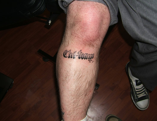 Friend Tattoos Here is Bud Weeks, another friend of Hacker's and a tattoo 