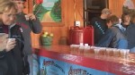 VIDEO: Visitors enjoy fritters and a scenic landscape.