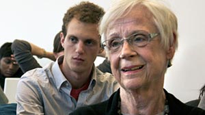 Dee Fabbioli, 78 years young, attends an honors history course at Syracuse University.