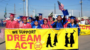 POHTO Arizona college students rally in support of the DREAM Act through the streets of downtown Phoenix in 2008.