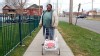PHOTO Wilson and her neighbors used to bring their carts to the local P&C grocery store before it closed.  Now, they go to the corner store where Wilson says food is often expired and overpriced.