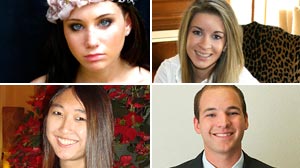 Lauren Kessler, Chelsea Prince, Jessica Mah and Bradly Ericson