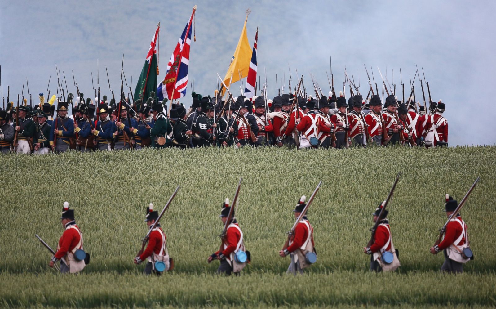 Thousands Reenact Battle of Waterloo on 200th Anniversary Photos