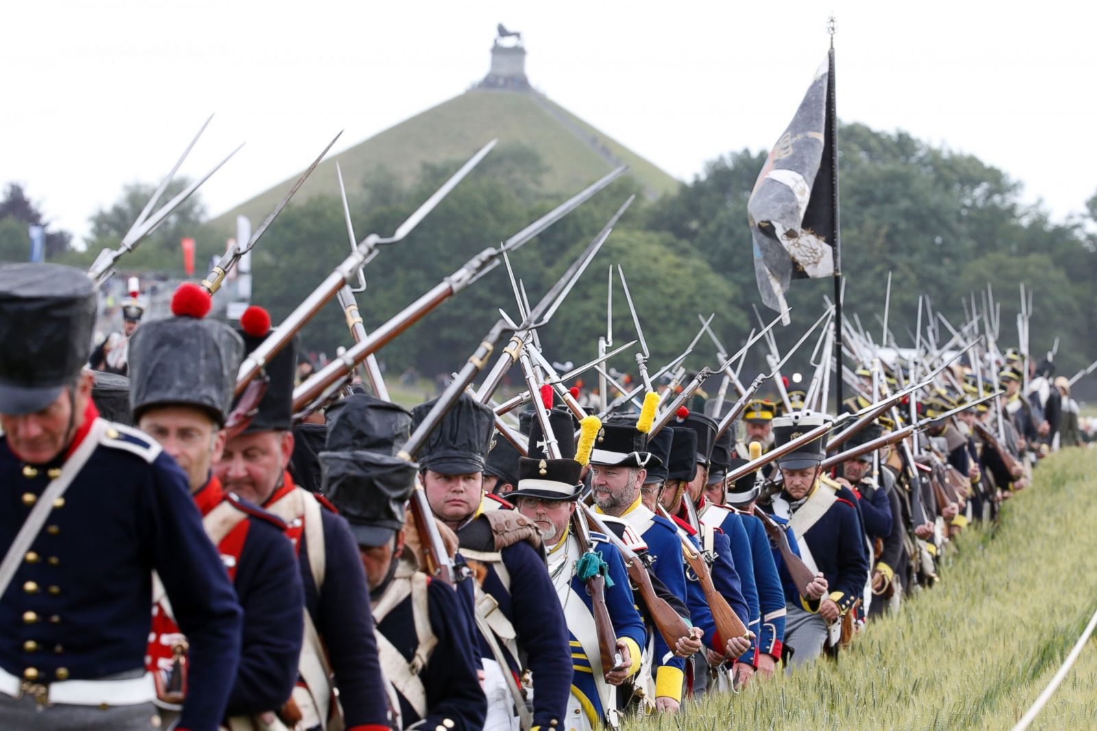 Thousands Reenact Battle of Waterloo on 200th Anniversary Photos