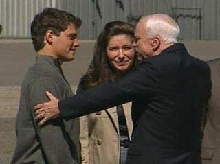 McCain Greets Palin Family