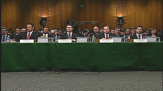 Video of The Senate Subcmte. on Homeland Security grilling Goldman officials.