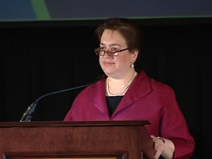 VIDEO: Solicitor General Elena Kagan praises Justice John Paul Stevens.