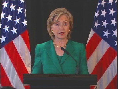 Video of Secretary of State Hillary Clinton speaking about North Korea
