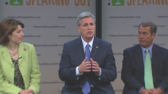 Video of House Republicans launching America Speaking Out initiative.
