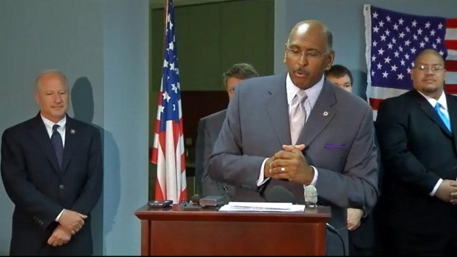VIDEO of Michael Steele making his first public appearance since controversial comments