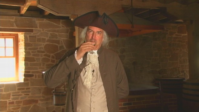 VIDEO of Mount Vernon, where George Washingtons rye whiskey recipe is being recreated for public consumption.