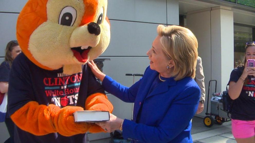 VIDEO: Hilary Clinton Gives Her Book to Republican Squirrel
