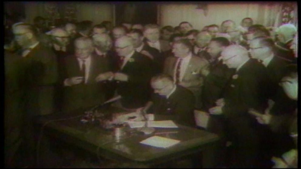 VIDEO: This Day and History: LBJ Signs Civil Rights Act