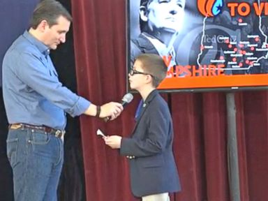 9-Year-Old Takes Cruz's Stage and Mic at New Hampshire Town Hall