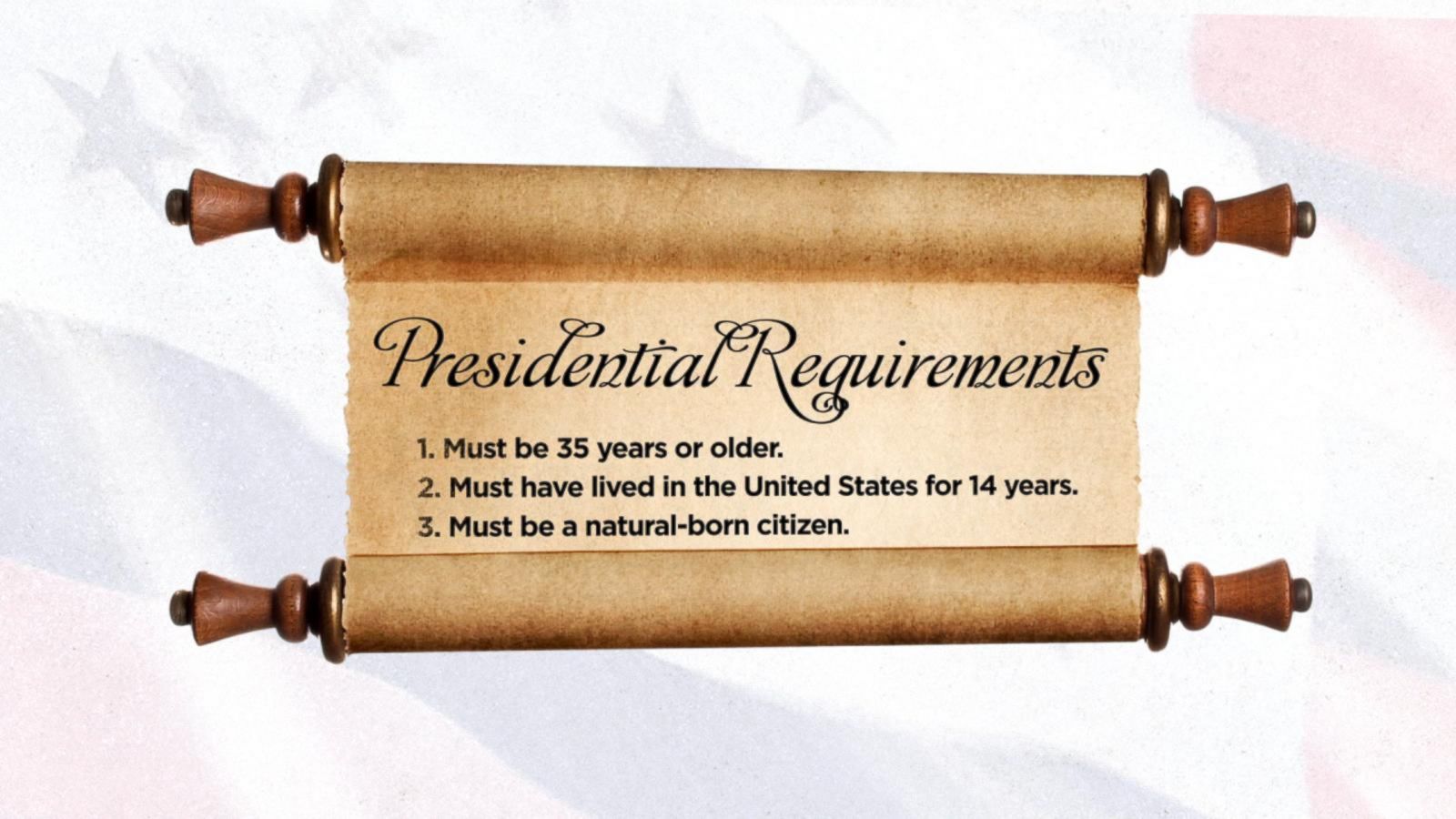 the-few-requirements-to-be-president-abc-news