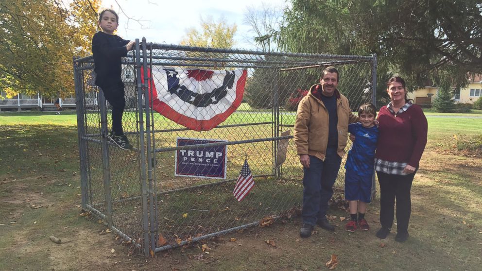 Family Builds Electric Fence to Protect Trump Lawn Signs Video ABC News