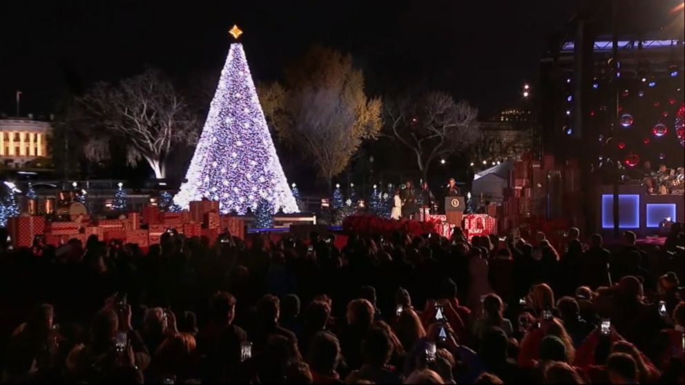 watch obama lights national christmas tree for final time watch obama lights national christmas tree for final time