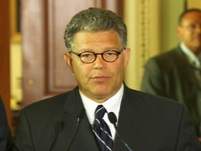 Video of Al Franken in the Capitol.