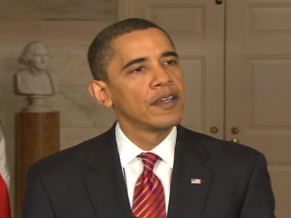 Video of President Barack Obama after meeting with CEOs on the economy.