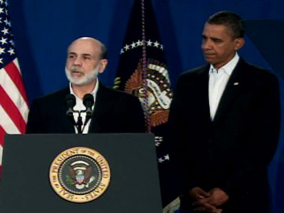 Video of President Obama appointing Fed Chair Ben Bernanke to a second term.