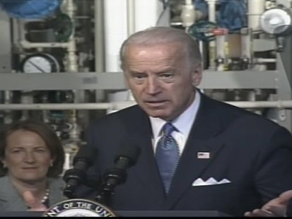 ABC News video of Vice President Joe Biden speaking in Saginaw, Michigan.